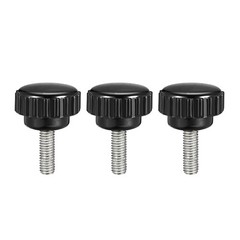 M5x15mm male thread knurled clamping knurled inch screw 3pcs