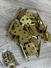 20pc AMEROCK Self-Closing Cabinet Door Hinge Polished Brass CM7139-3