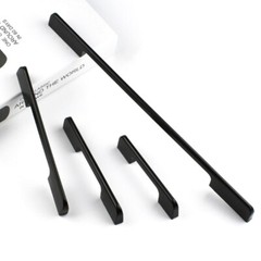 Aluminum Alloy Kitchen Cabinet Door/Cupboard Drawer Handles/Cabinet Handle Black