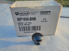10 pcs. Amerock Black Nickel 1-1/4″ Dia Cabinet Door Drawer Pull BP1950-BNB