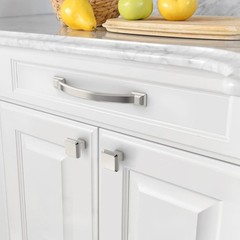 Elegant 10 Pack Brushed Nickel Cabinet Pulls – Easy Install, Arch Design, 7 Inch