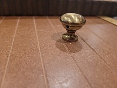 1.25 In Round Vintage Handpolished Brass Cabinet Knob