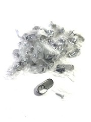 38-Richelieu Chrome Oval Closet Rod End Supports 16mm Bracket US Seller!