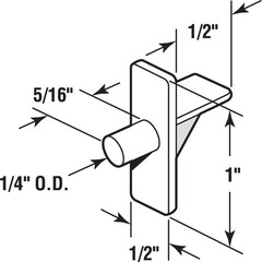 Reliable 1/4 Inch Clear Plastic Shelf Support Pegs – 8 Count Easy Install