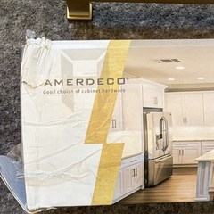 Amerdeco 19 Pack Brushed Gold Cabinet Drawer Pulls 9in C-C Metal Modern