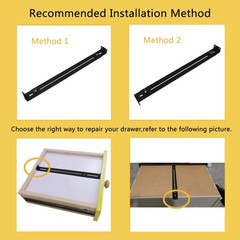 Drawer Repair Kit Drawer Support Furniture Repair Accessory Bracket Middle