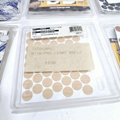 1040 PVC Fastcap Peel and Stick Cover Caps 9/16″ – 1″ 14mm VARIOUS COLORS