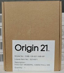 Origin 21 Cabinet Pulls 5-1/16″ CT CAB-128-626-MB-6P Matte Black 1 Box 6 Qty