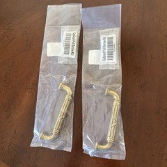 Emtek Ribbon & Reed Estate 4″ C to C Fixed Pulls, New – Set of 2 (4 sets avail)