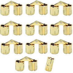 10Pack 10mm Invisible Brass Barrel Hinges Hidden Concealed Furniture Hinges 1…