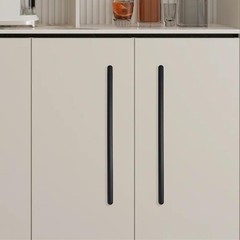 6 Pack 16.5″ long, 15″ Hole Center Matte Black Kitchen Cabinet Handles, Pulls