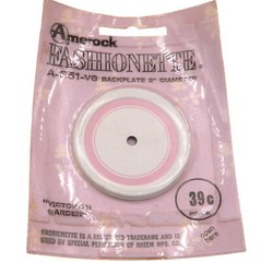 Vintage Amerock Fashionette Victorian Garden 2″ Cabinet Knob Backplate A651-VG