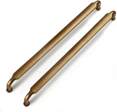 Antique Brass Cabinet Pulls – 6 Pack 10″ Drawer Handles for Kitchen & Furniture