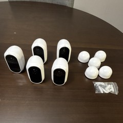 Swann Wire-Free Smart Security Cameras Indoor / Outdoor, White, 5 pack, Untested