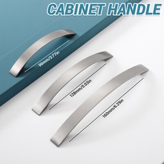 1-200X Cabinet Pulls Kitchen Furniture Handle Hardware Stainless Steel Knob