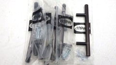 Lot of 7 Cosmas Oil Rubbed Bronze Euro Style Cabinet Handle T-Bar Pulls Screws