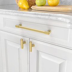 Brushed Gold Cabinet Pulls – 10 Pack 7 Inch Knurled Handles for Kitchen & Cupboa
