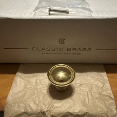 Classic Brass 3016 Knob – 1-1/2″ Coin Chautauqua Collection PBNL Finish