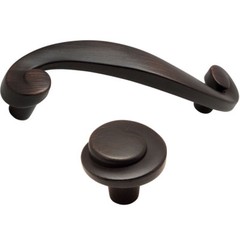 Cavalier Oil Rubbed Bronze Swirl Cabinet Knobs & Pulls 80444orb 80445orb