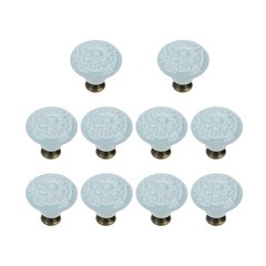 10 Pcs 1.4″ Dia. Floral Ceramic Cabinet Knobs Vintage Pull Knobs for Kitchen …