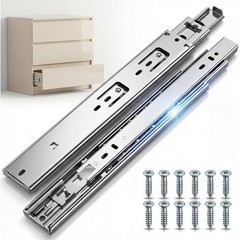 10 Inch Soft Close Drawer Slides 1 Pairs 2pcs Side Mount Rails Heavy Duty Ful…