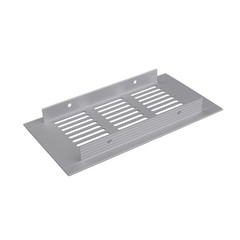 80mm Silver Aluminum Ventilation Grille for Cabinets Wardrobes and Doors