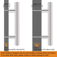 Probrico Brushed Nickel T Bar Handles Cabinet Cupboard Drawer Pulls