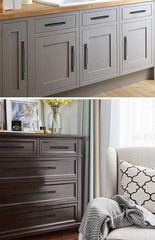 Black Drawer Pulls – 5 Pack with Universal Fit, Easy Installation