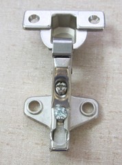 Rare MEPLA Mini/Compact Hinge 1356602 w/ Slide-On Base Plate 4176/77 (25mm)