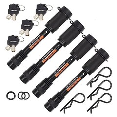 79634 Keyed Alike 5/8″ Trailer Hitch Lock Set with Extra Long 3-1/4″ Span,