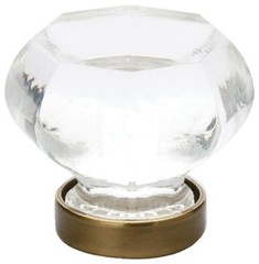 Emtek 86010 Old Town 1 Inch Geometric Cabinet Knob – French Antique