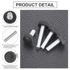 195PCS 12 Size Thumb Screws Carbon Threaded Knurled Knob Mounting Screw Grip …