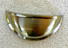 Lot of 12 Brushed Nickel Cup Drawer Pulls 3 Inch Hole Center Bin Cup Handles
