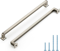 20 Pack 10 Inch Brushed Nickel Cabinet Handles Solid Zinc Alloy Pulls for Kitche