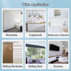 Adhesive Magnetic Door Catch – 4 Pack for Cabinets and Drawers