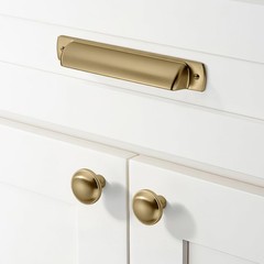 6 Pack 6 Inch(152mm) Champagne Bronze Kitchen Cabinet Handles Warm Brass Cabi…