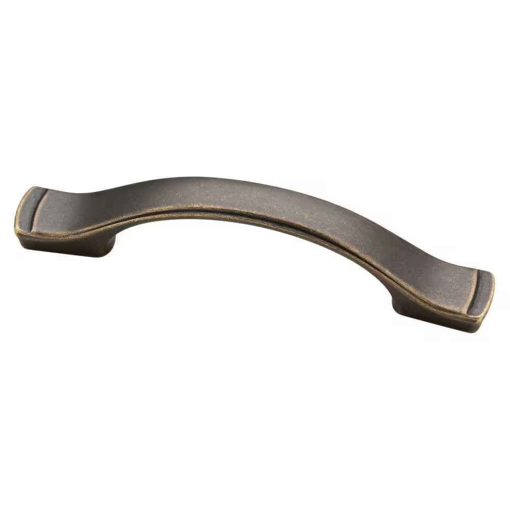 Step Edge 3 or 3-3/4 In. (76/96 Mm) Classic Warm Chestnut Cabinet Drawer Pull