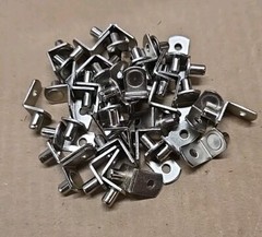 Forty (40) 1/4 Inch Shelf Rests Pegs, Support Pins L-Shape