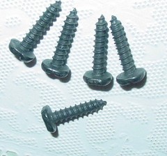 10 Hammered Pyramid Head Forged Iron Colonial Cabinet Cupboard Screws Lot USA