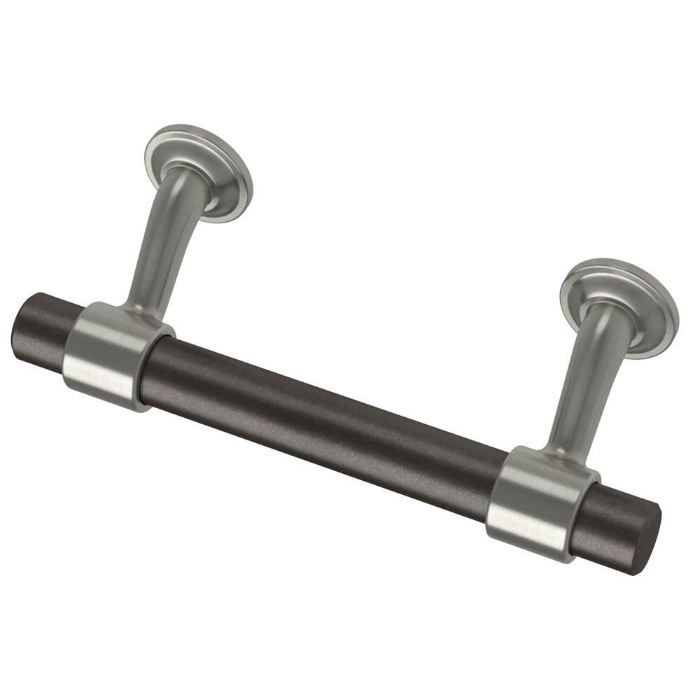Liberty P38489C-SBR 3″ Floating Dual Tone Cabinet Pull Satin Nickel/ Coco Bronze