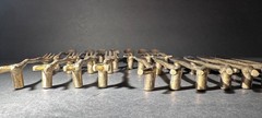 Twig Flatware Drawer Cabinet Pulls Brushed Gold Finish Whimsical Witchy Set 18