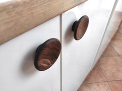 Wooden Round Handles, Size 2 to 6 inches, Wardrobe Pulls, Wood Drawer Knobs