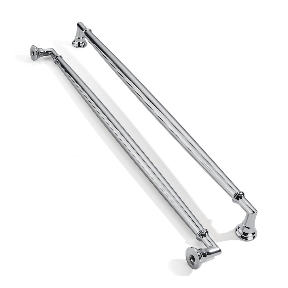 2 Pack 10 Inch Hole Center Polished Chrome Cabinet pulls Solid Heavy Duty Cab…