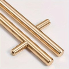 Set of 12 Gold T – Shaped Furniture Hardware Handles