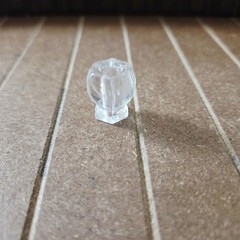 0.75 inch Glass Cabinet Knobs Clear Glass Drawer Pulls Depression Era Style NOS