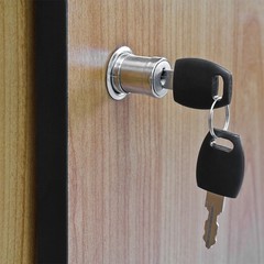 Drawer Desk Wardrobe Cabinet Push Plunger Lock 3/4″ Cylinder Diameter