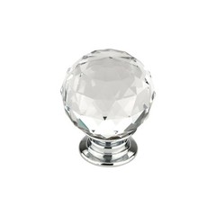 Crystal Chrome Clear Sphere Round 1-3/16″ (30mm) Kitchen Cabinet Drawer Knob