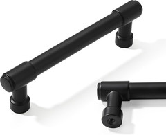 Matte Black Cabinet Handles 4″ Drawer Pulls Hardware 2 Pack