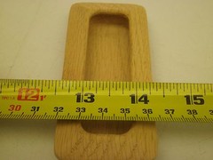 [15] Oak Unfinished Cabinet FURNITURE Handle RECESSED Pulls Knob RL