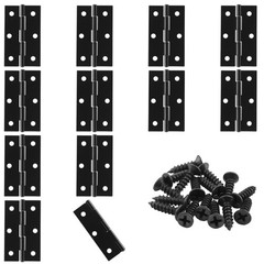 Murtenze 12 Pack 2.5 Inch Door Hinge Cabinet Hinge,Black Butt Hinges Ball Bearin